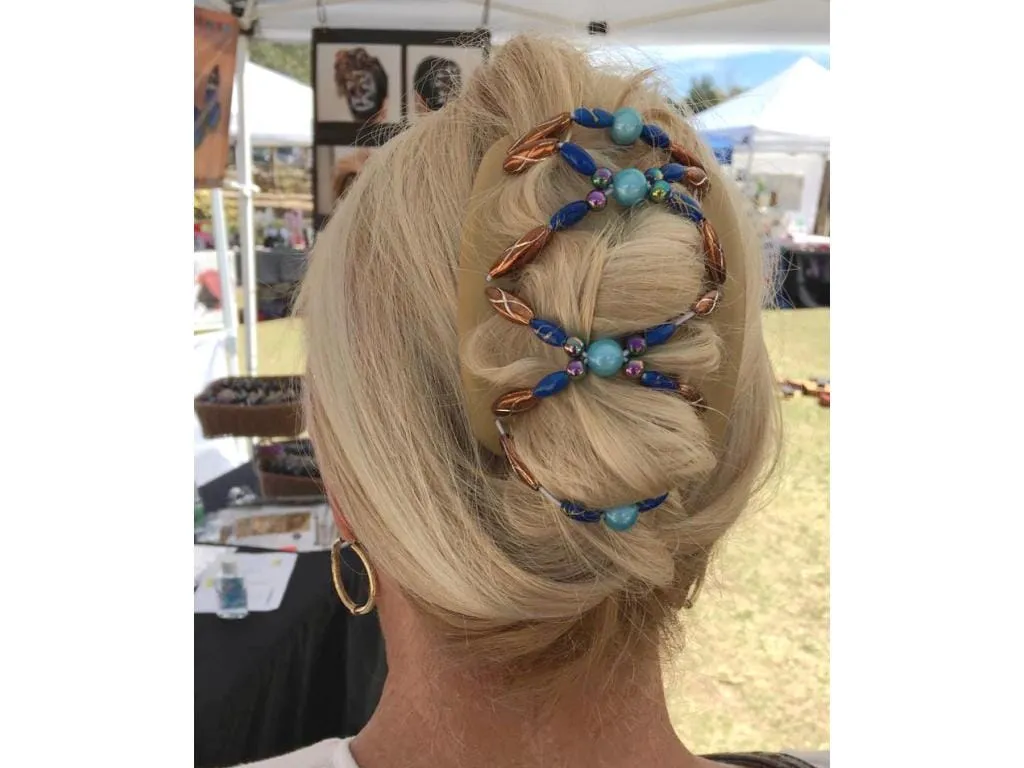 African Butterfly Hair Comb - Dalena Brown 102