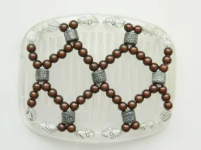 African Butterfly Hair Comb - Ndalena Clear 12
