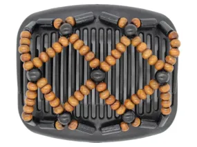 African Butterfly Hair Comb - Ndebele Black 61