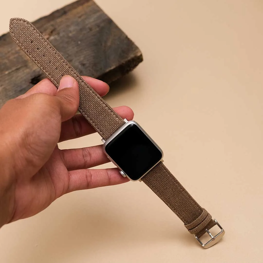 Apple Watch TAN solid weave effect