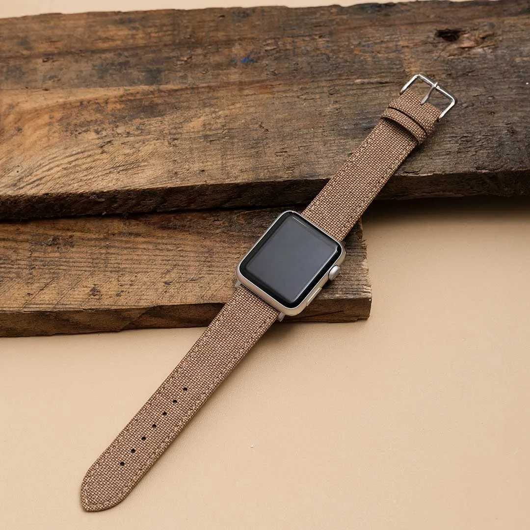 Apple Watch TAN solid weave effect