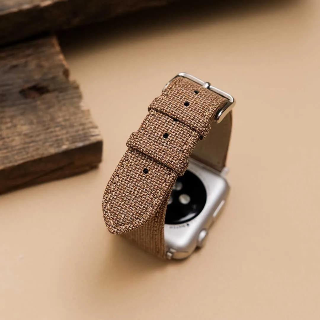Apple Watch TAN solid weave effect