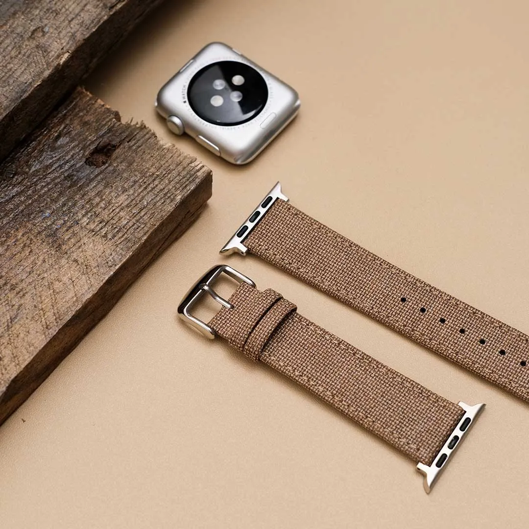 Apple Watch TAN solid weave effect