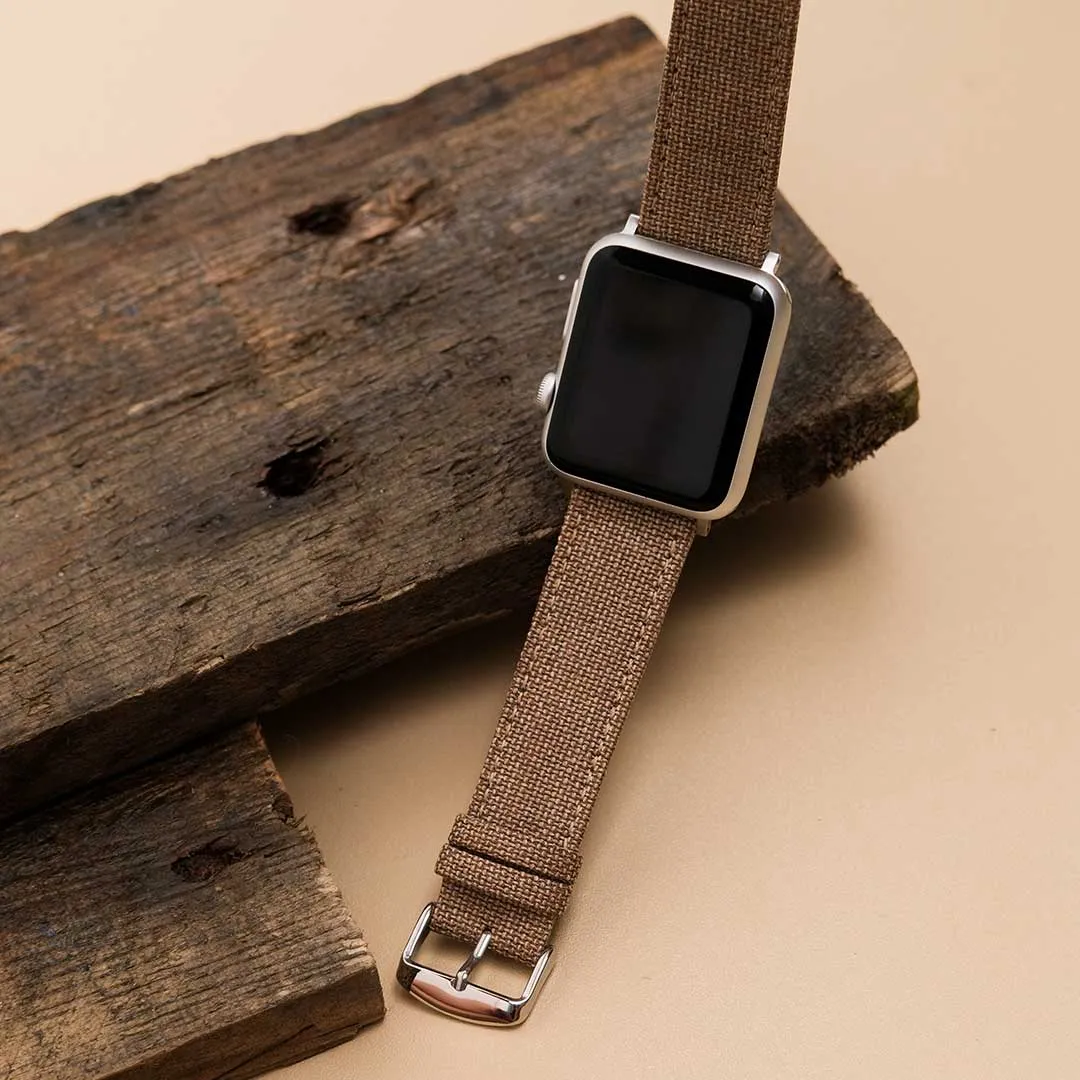 Apple Watch TAN solid weave effect
