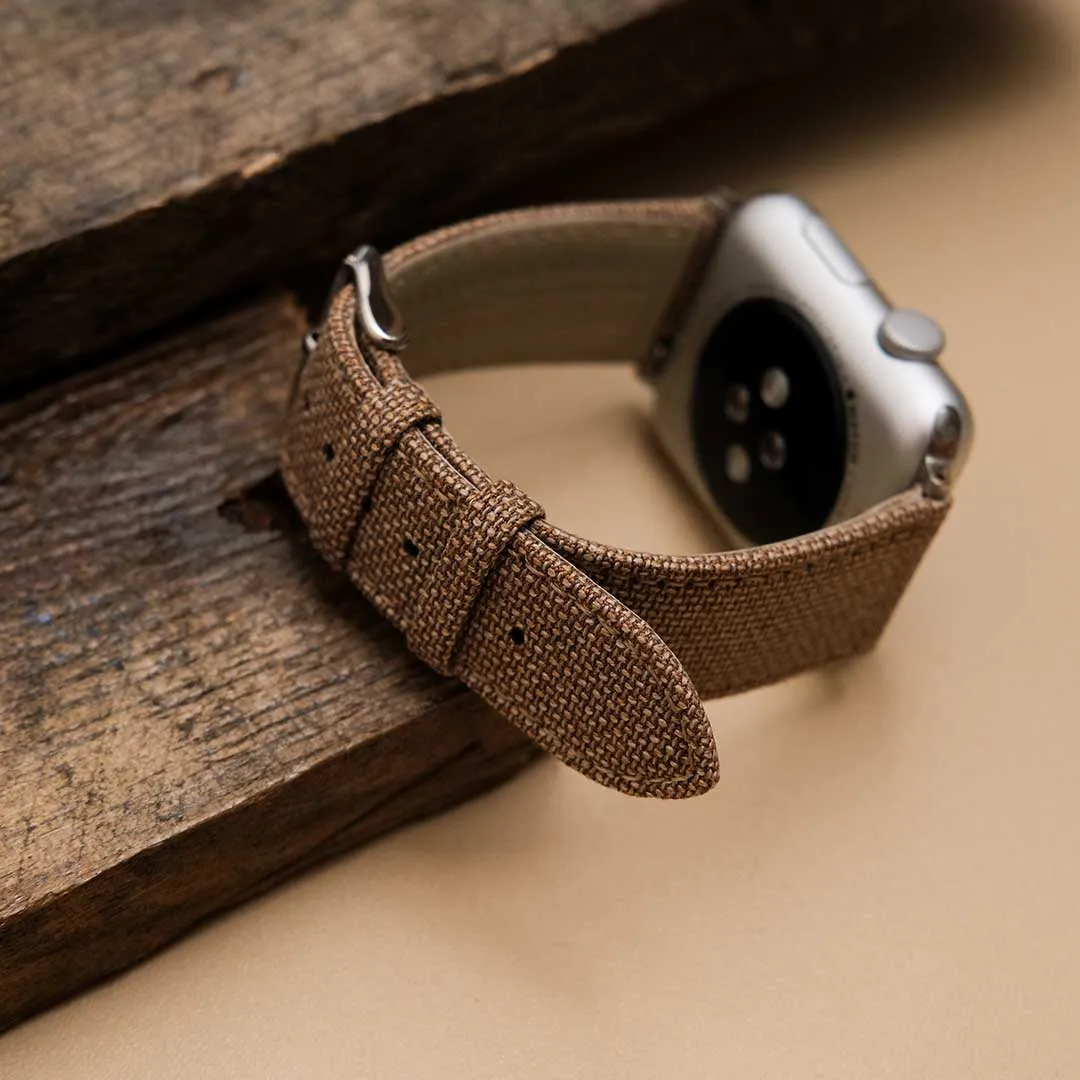 Apple Watch TAN solid weave effect