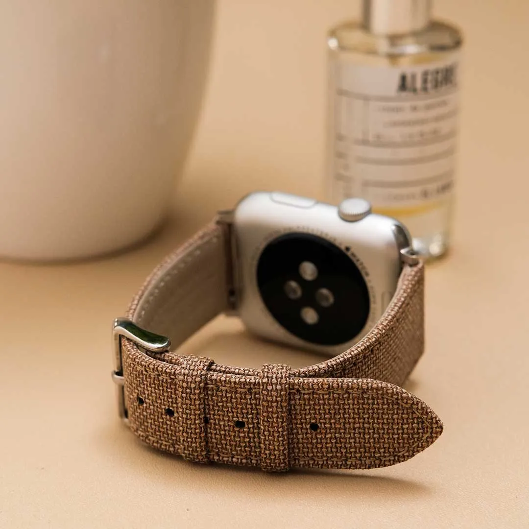 Apple Watch TAN solid weave effect