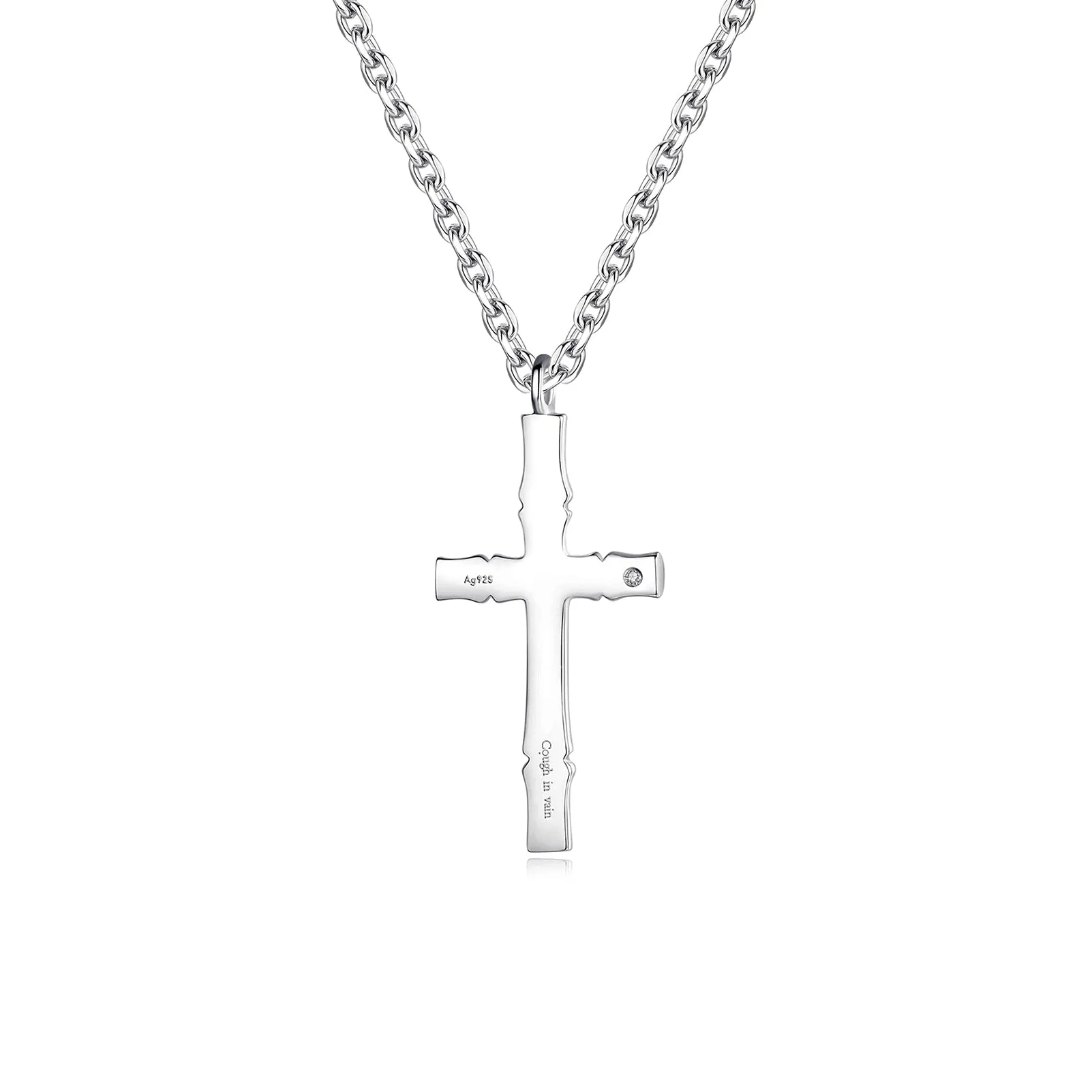 Bamboo Cross Necklace
