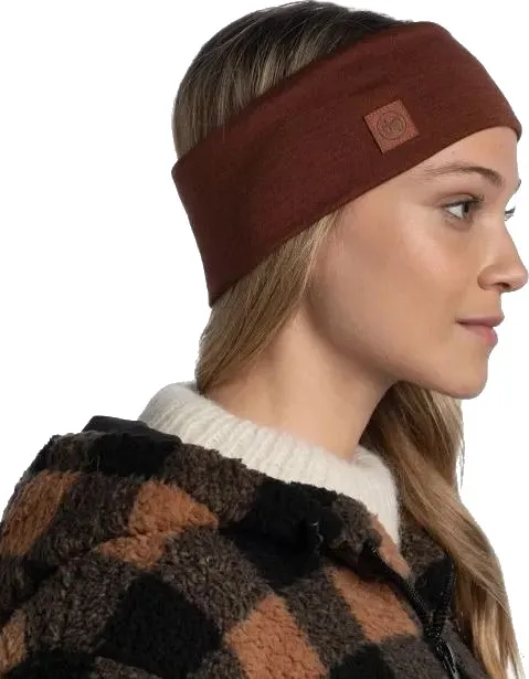 Buff Merino Wide Headband Solid Sienna | Buy Buff Merino Wide Headband Solid Sienna here | Outnorth