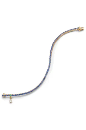 Classic Blue Sapphire Tennis Bracelet