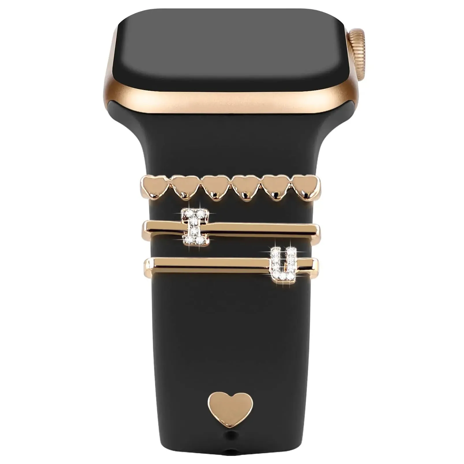 Decoration For Apple watch band 8 7 6 5 3 se Diamond Jewelry Charms Accessories samsung/Huawei watchstrap 20/22mm watch Bracelet