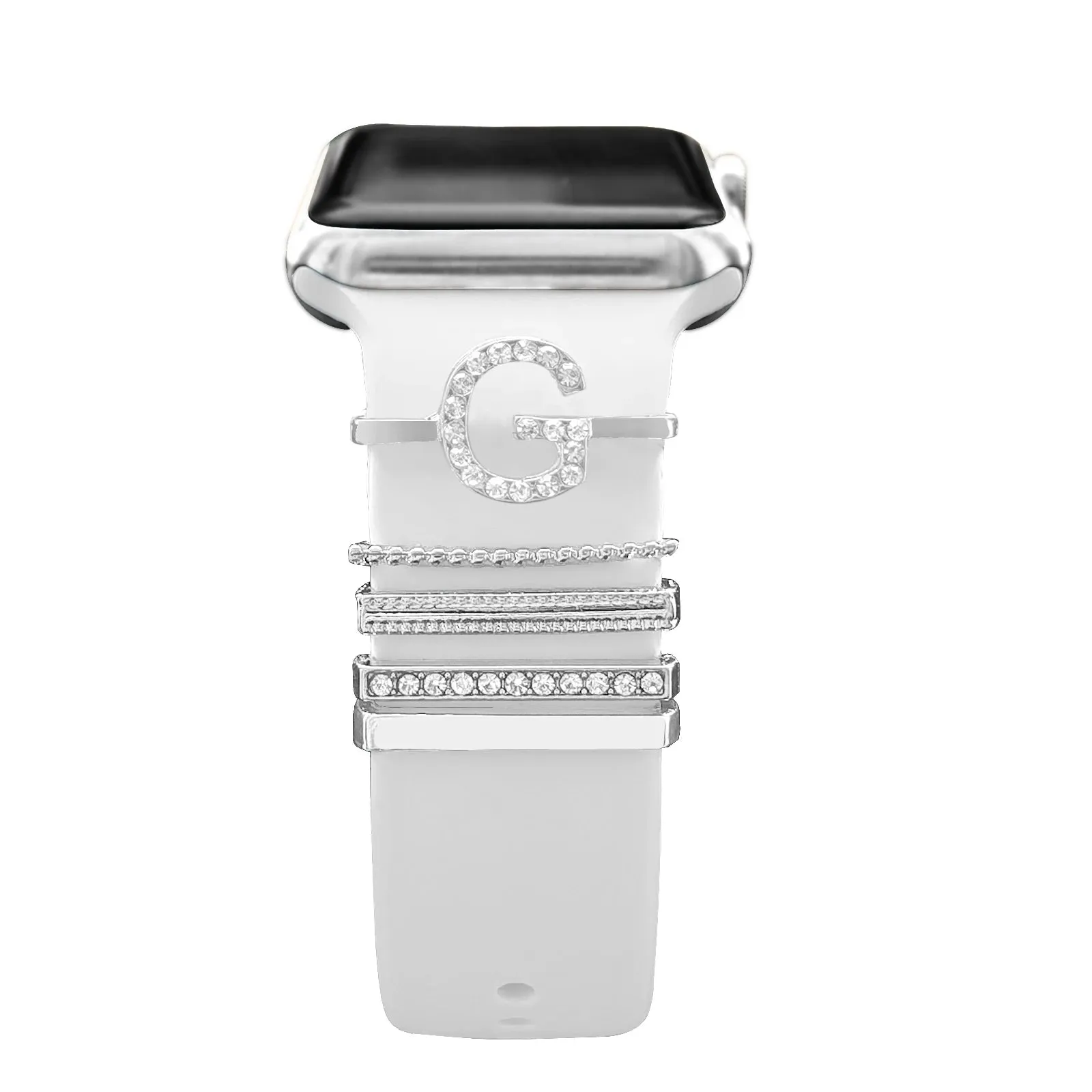 Decoration For Apple watch band 8 7 6 5 3 se Diamond Jewelry Charms Accessories samsung/Huawei watchstrap 20/22mm watch Bracelet