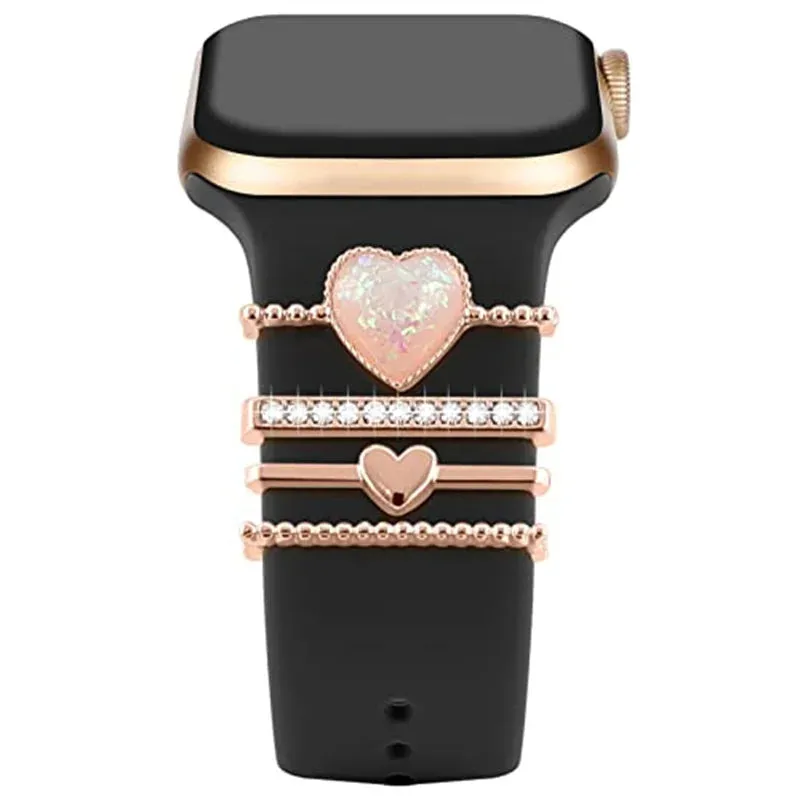 Decoration For Apple watch band 8 7 6 5 3 se Diamond Jewelry Charms Accessories samsung/Huawei watchstrap 20/22mm watch Bracelet