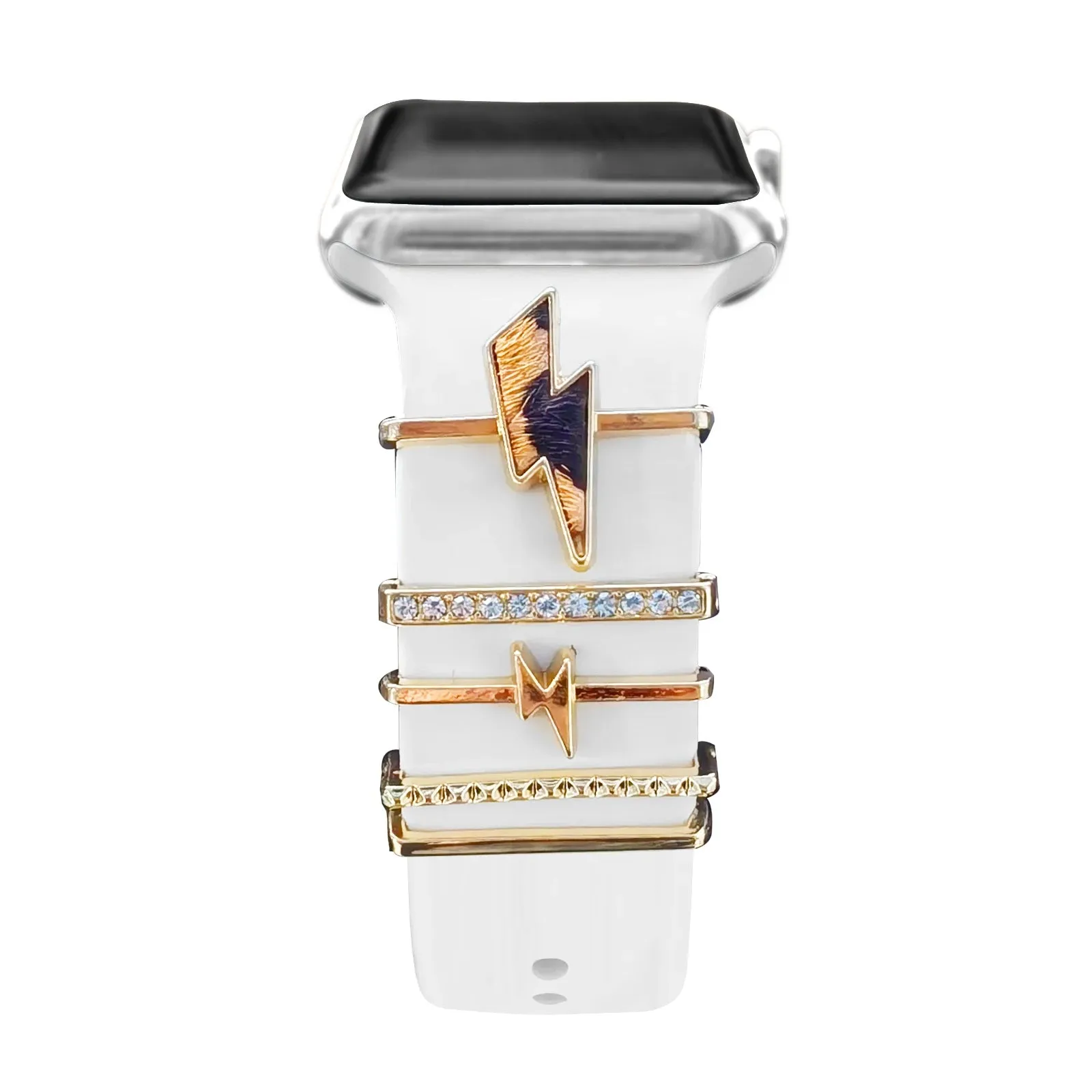 Decoration For Apple watch band 8 7 6 5 3 se Diamond Jewelry Charms Accessories samsung/Huawei watchstrap 20/22mm watch Bracelet