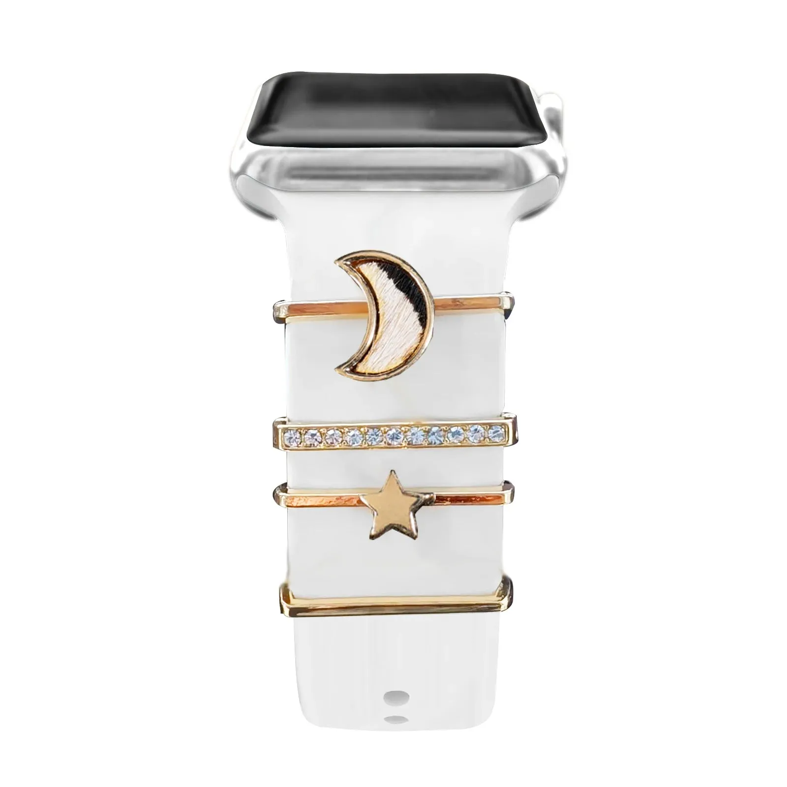 Decoration For Apple watch band 8 7 6 5 3 se Diamond Jewelry Charms Accessories samsung/Huawei watchstrap 20/22mm watch Bracelet