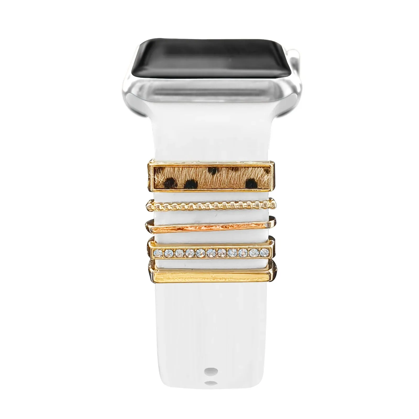 Decoration For Apple watch band 8 7 6 5 3 se Diamond Jewelry Charms Accessories samsung/Huawei watchstrap 20/22mm watch Bracelet
