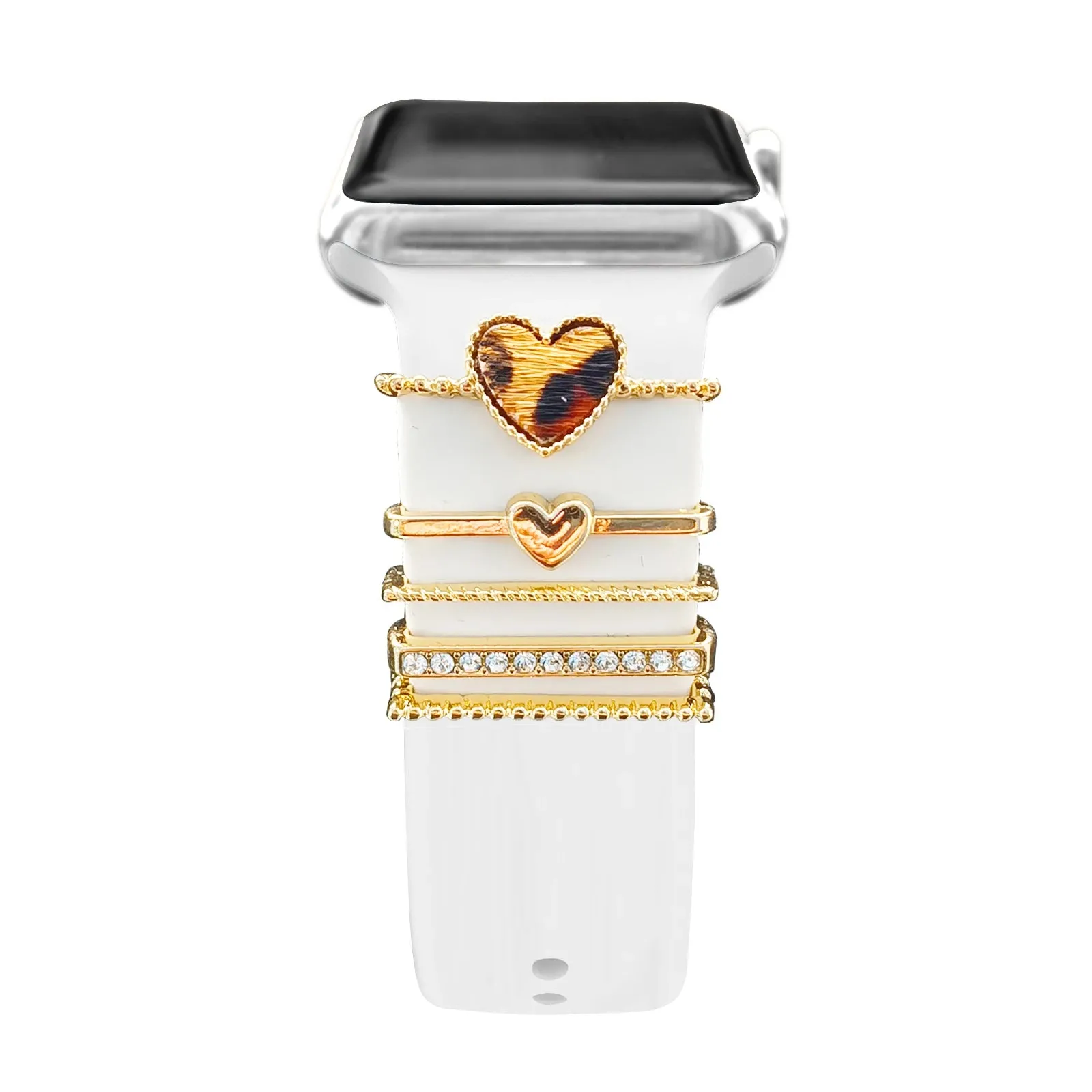 Decoration For Apple watch band 8 7 6 5 3 se Diamond Jewelry Charms Accessories samsung/Huawei watchstrap 20/22mm watch Bracelet