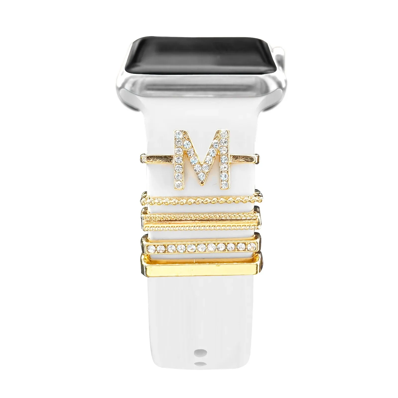 Decoration For Apple watch band 8 7 6 5 3 se Diamond Jewelry Charms Accessories samsung/Huawei watchstrap 20/22mm watch Bracelet