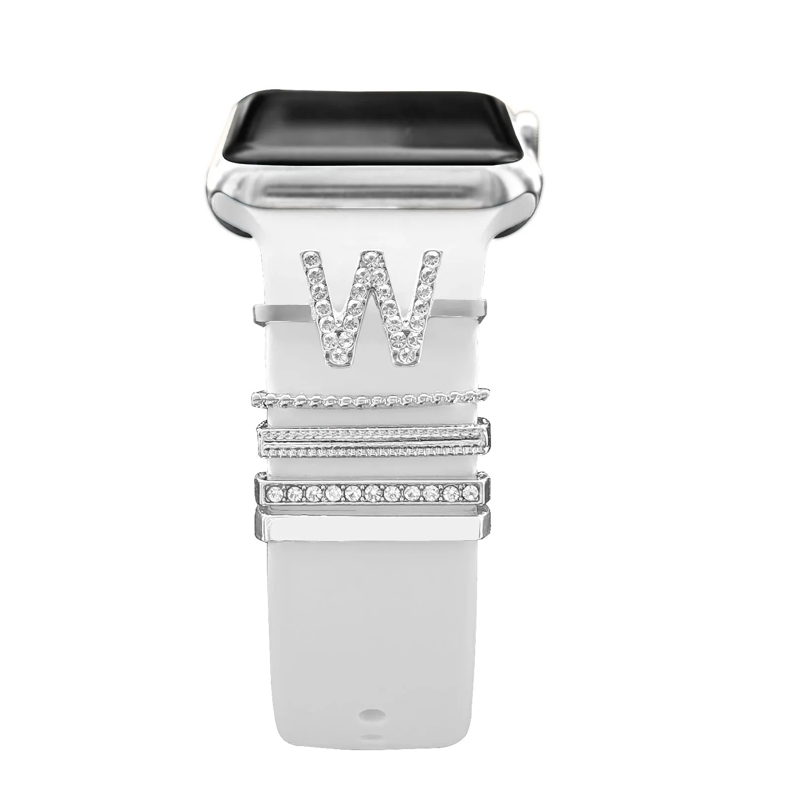 Decoration For Apple watch band 8 7 6 5 3 se Diamond Jewelry Charms Accessories samsung/Huawei watchstrap 20/22mm watch Bracelet