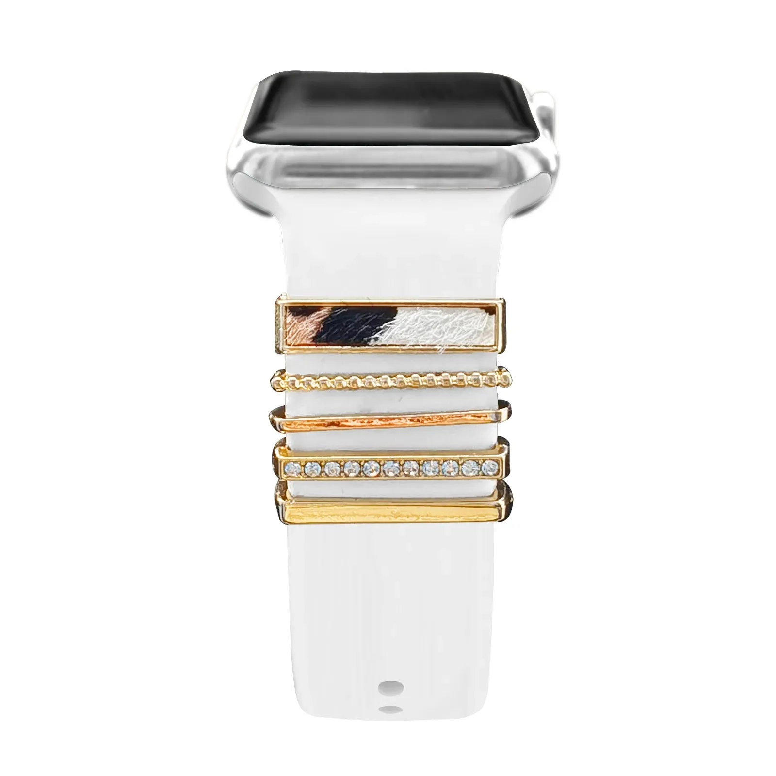 Decoration For Apple watch band 8 7 6 5 3 se Diamond Jewelry Charms Accessories samsung/Huawei watchstrap 20/22mm watch Bracelet