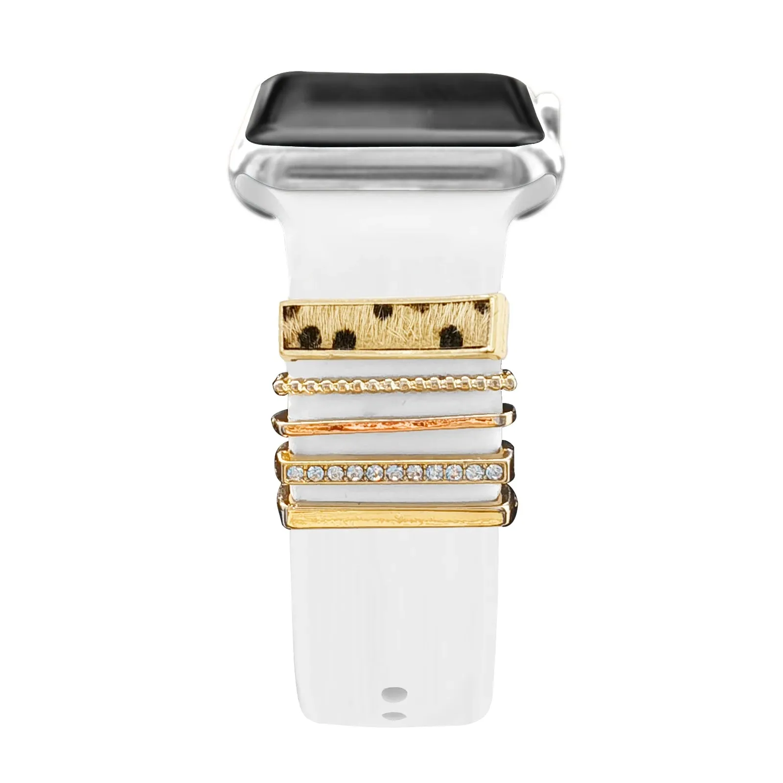 Decoration For Apple watch band 8 7 6 5 3 se Diamond Jewelry Charms Accessories samsung/Huawei watchstrap 20/22mm watch Bracelet