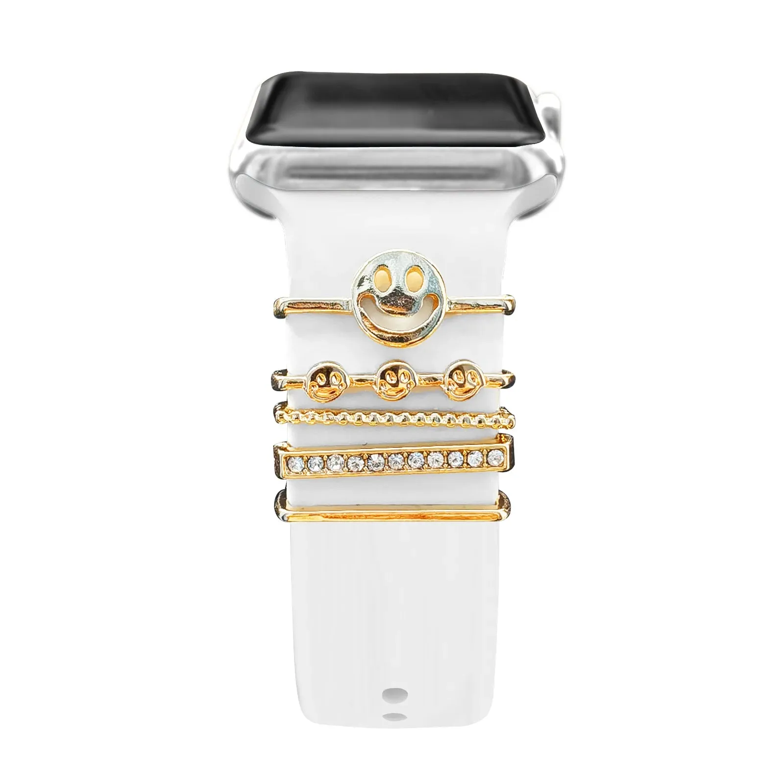 Decoration For Apple watch band 8 7 6 5 3 se Diamond Jewelry Charms Accessories samsung/Huawei watchstrap 20/22mm watch Bracelet