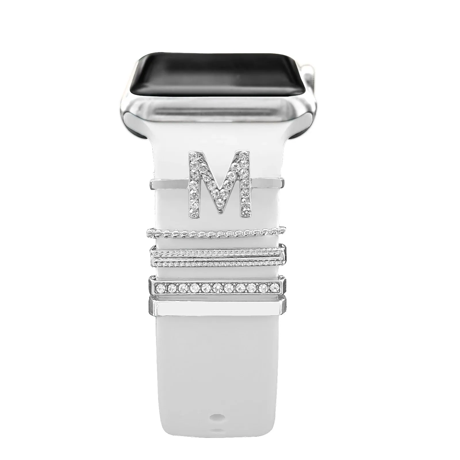 Decoration For Apple watch band 8 7 6 5 3 se Diamond Jewelry Charms Accessories samsung/Huawei watchstrap 20/22mm watch Bracelet