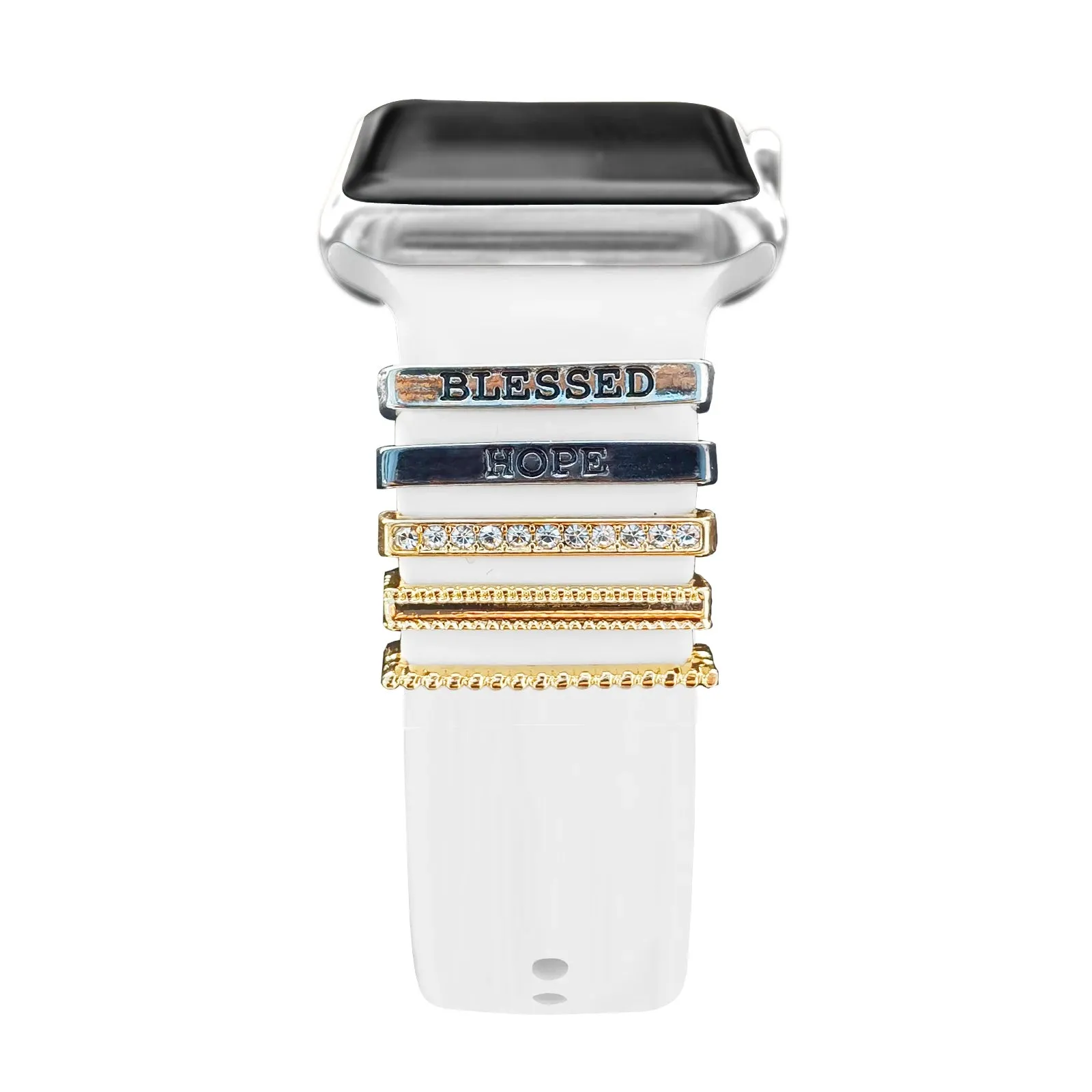 Decoration For Apple watch band 8 7 6 5 3 se Diamond Jewelry Charms Accessories samsung/Huawei watchstrap 20/22mm watch Bracelet