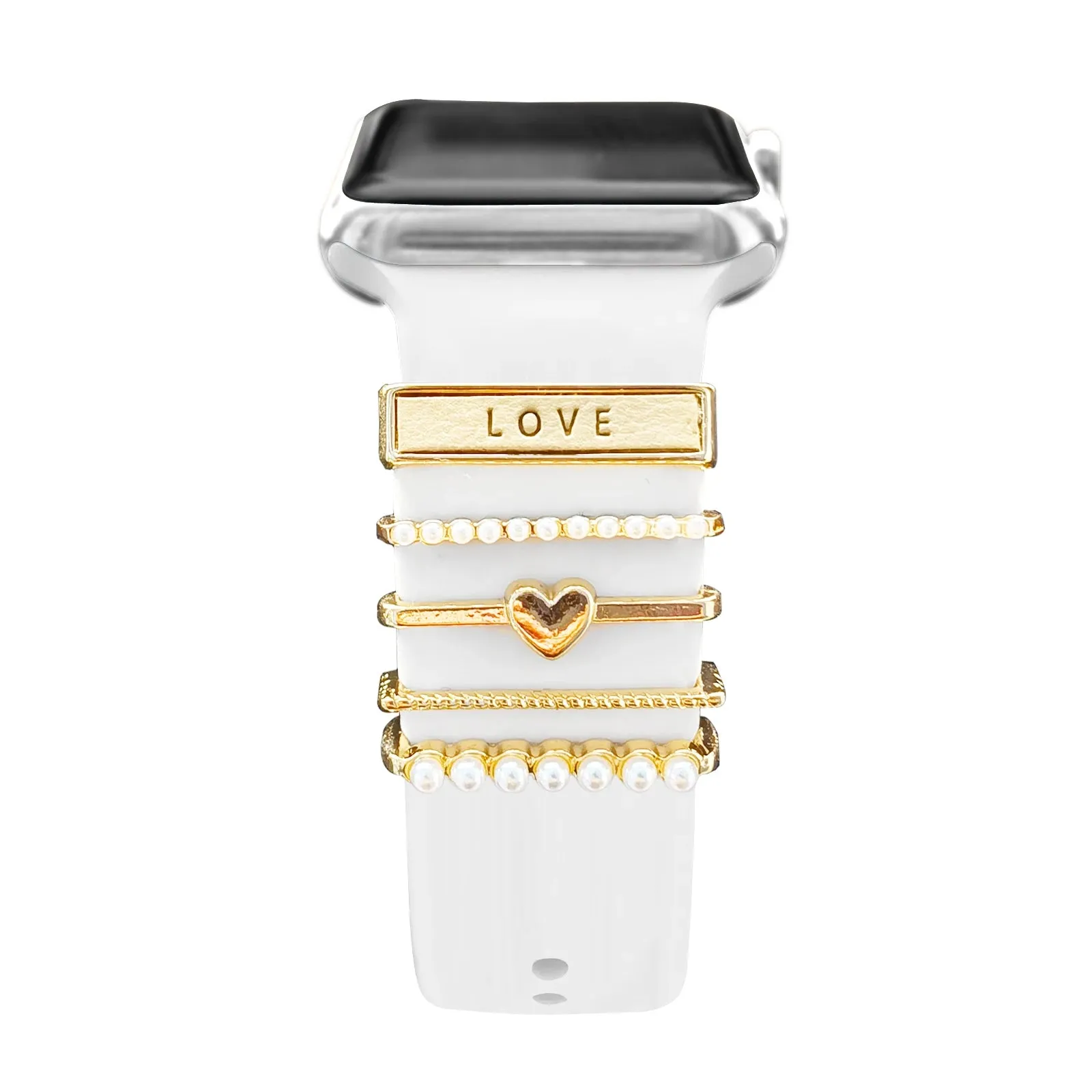 Decoration For Apple watch band 8 7 6 5 3 se Diamond Jewelry Charms Accessories samsung/Huawei watchstrap 20/22mm watch Bracelet