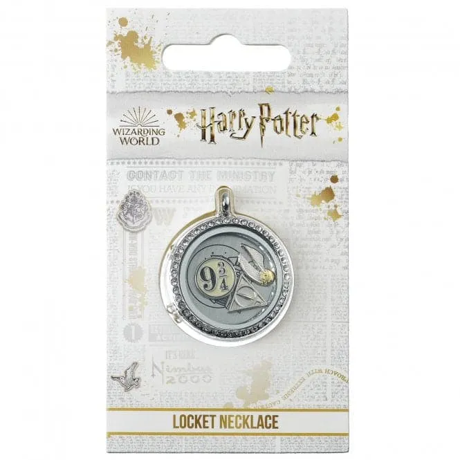 Floating Charm Locket Necklace with 3 charms