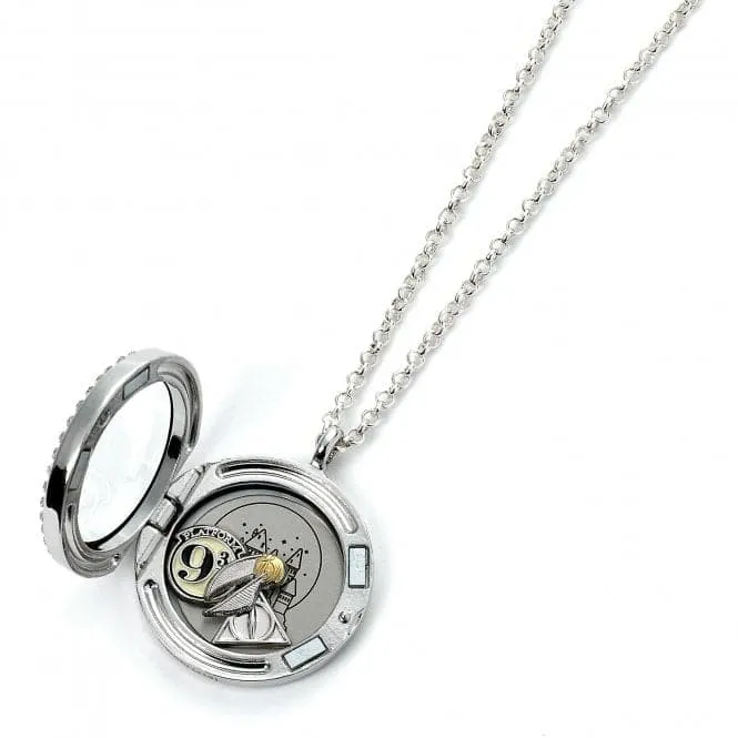 Floating Charm Locket Necklace with 3 charms