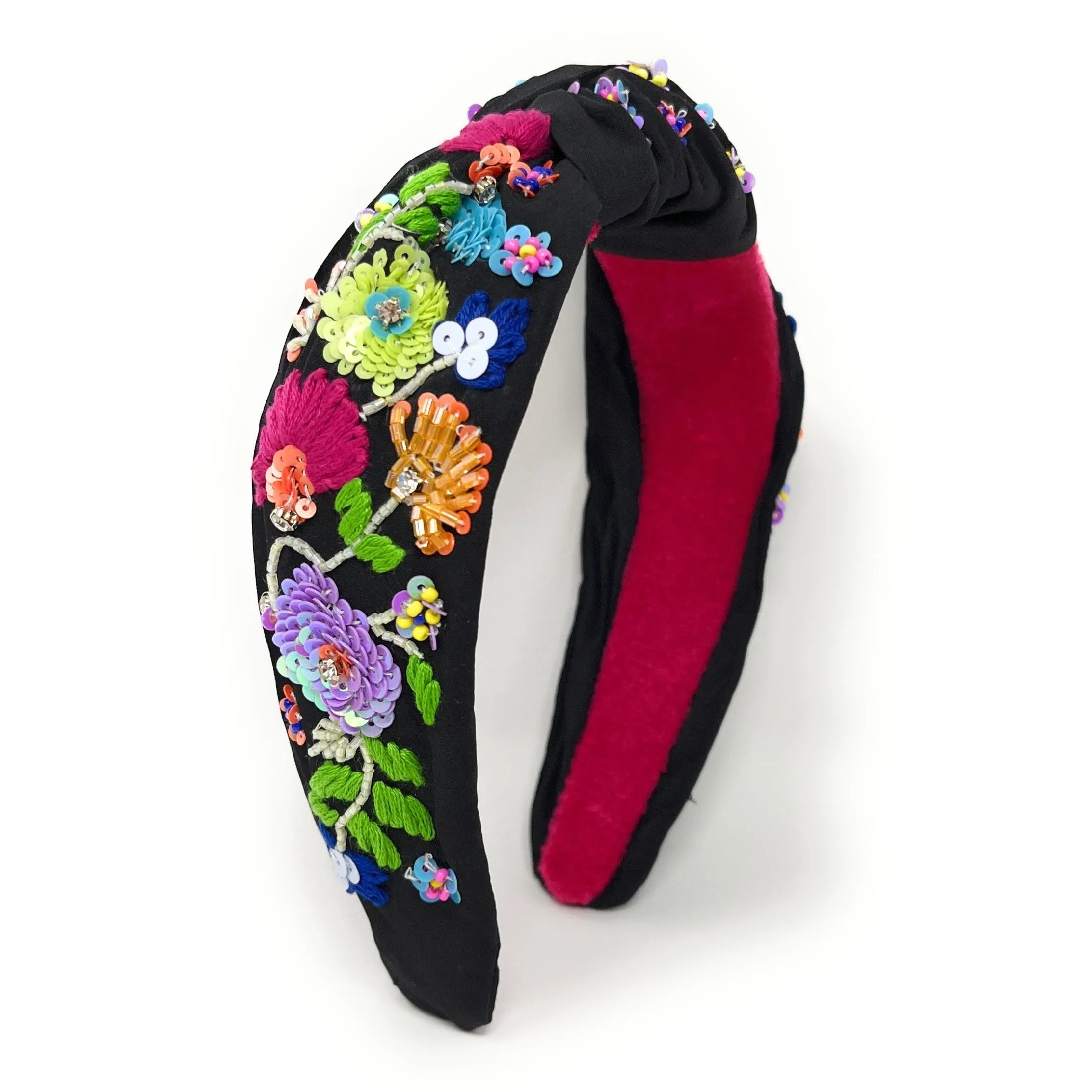 Hand Beaded Mexico Knot Headband
