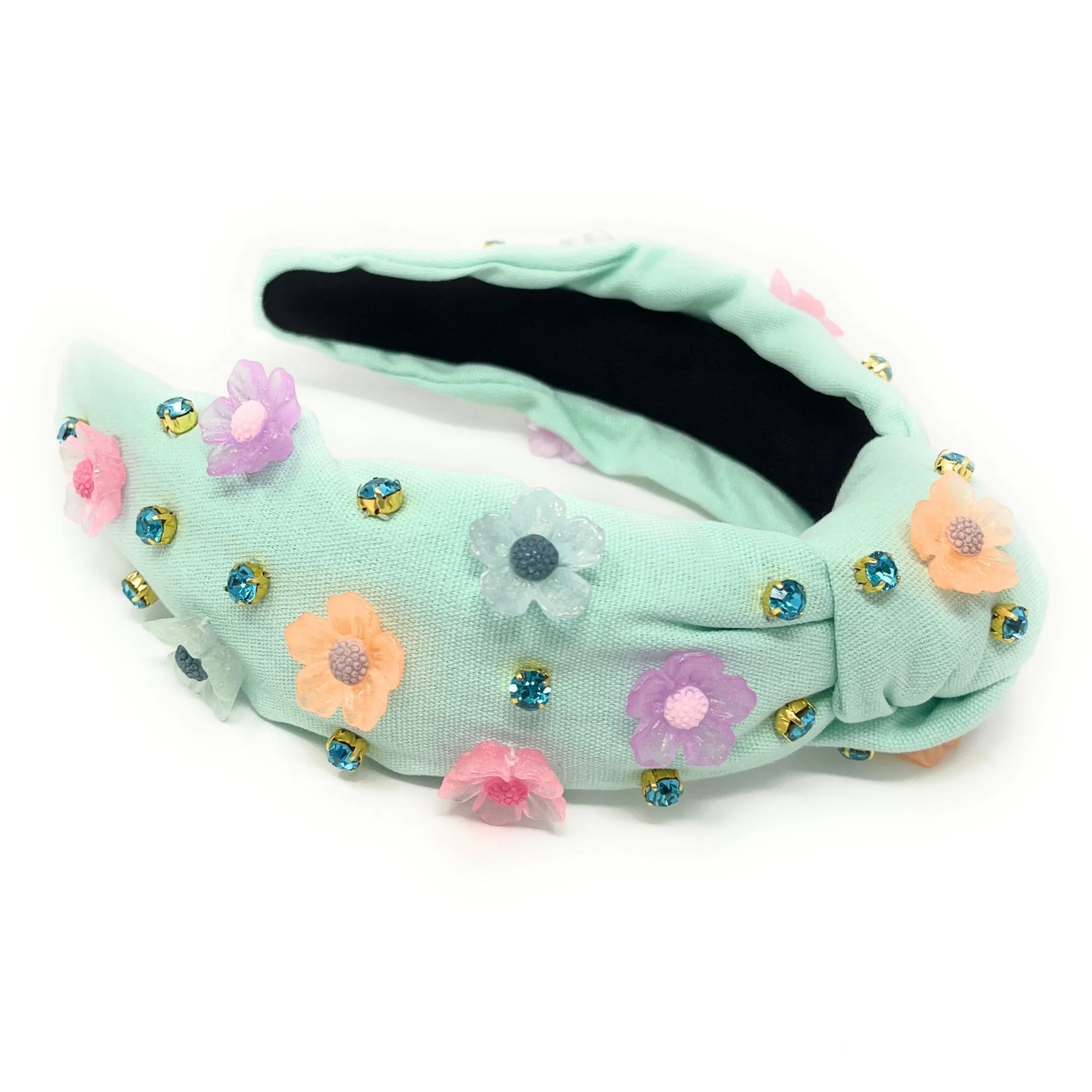 Hand Sewn Kaia Jeweled Knot Headband
