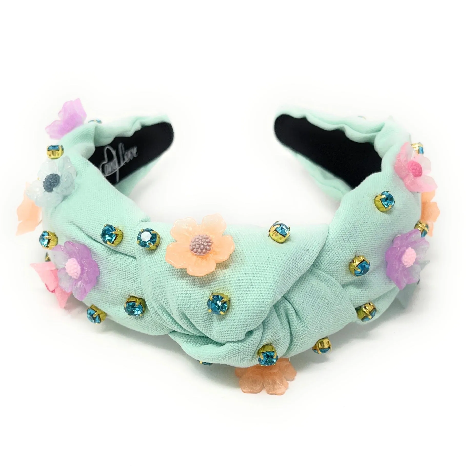 Hand Sewn Kaia Jeweled Knot Headband