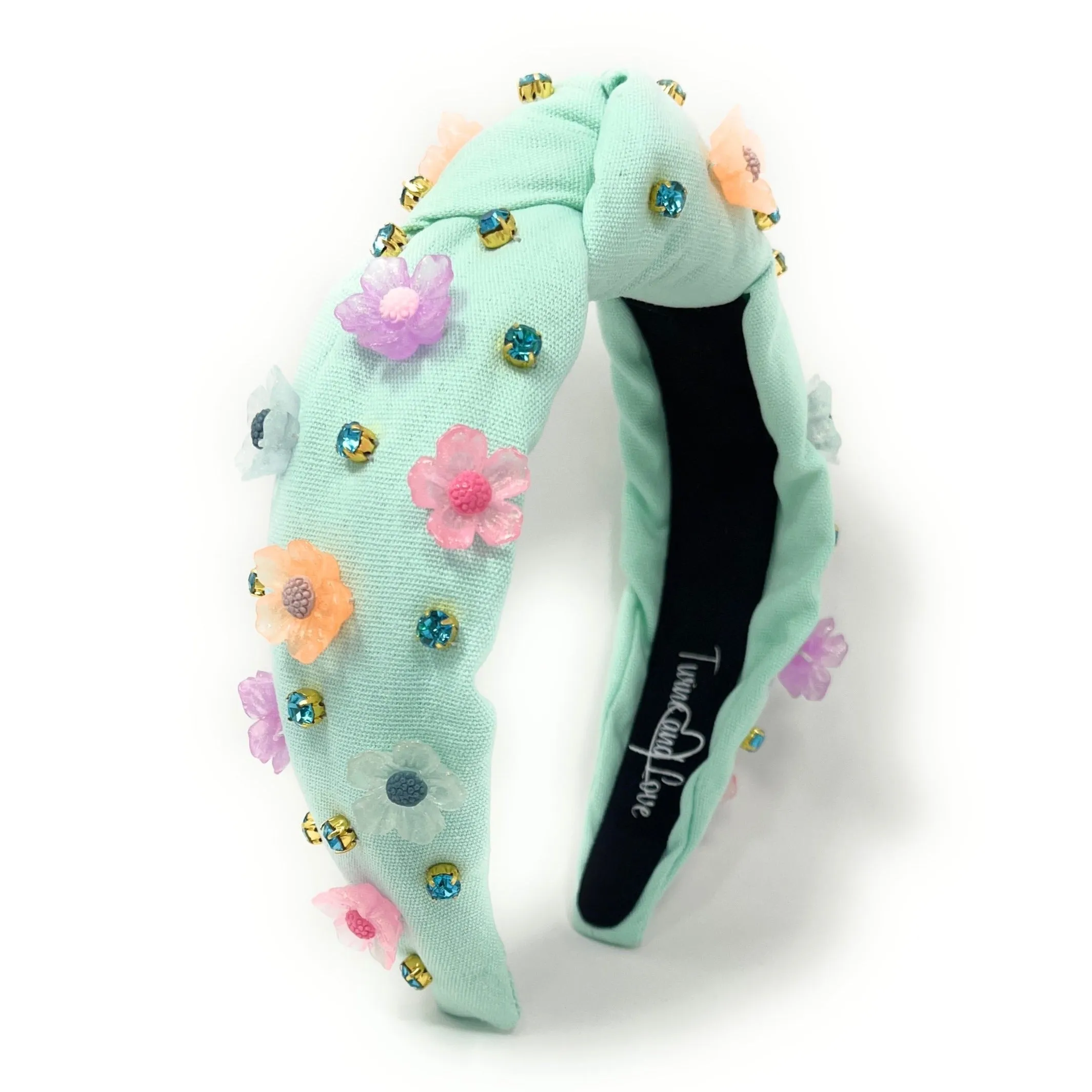 Hand Sewn Kaia Jeweled Knot Headband