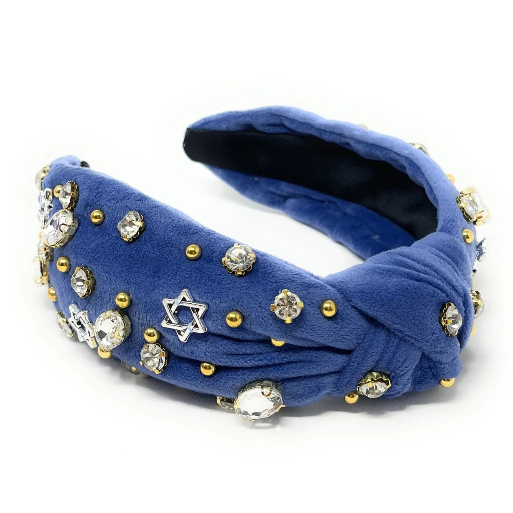 Hanukkah Jeweled Knot Headband