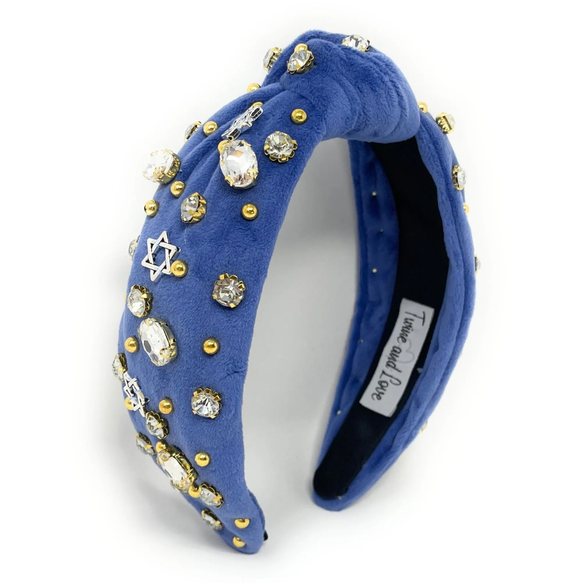 Hanukkah Jeweled Knot Headband