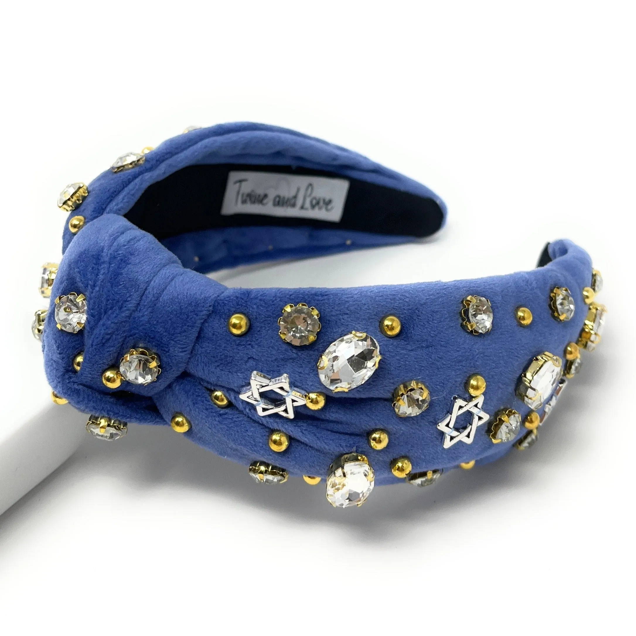 Hanukkah Jeweled Knot Headband
