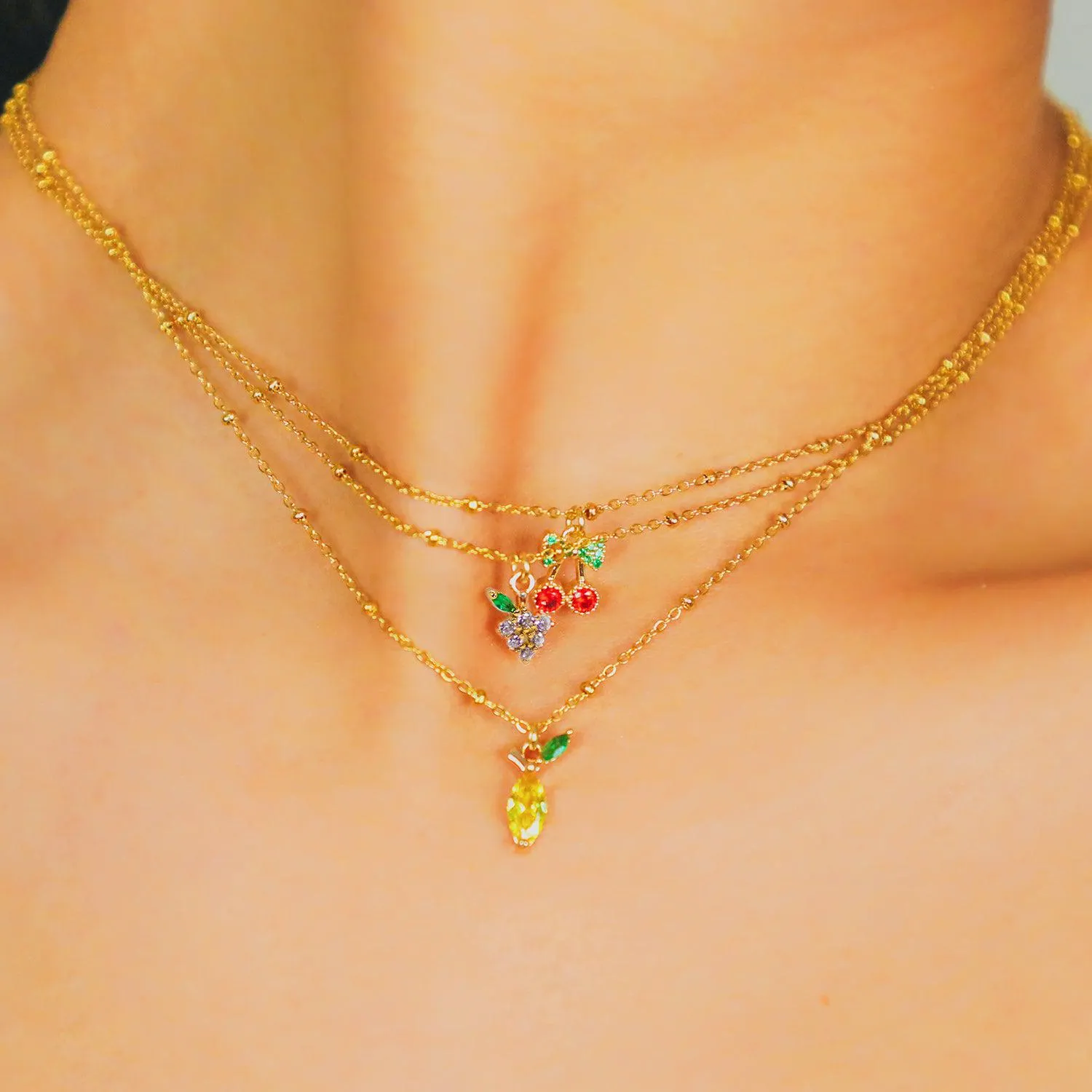 Lemon C.Z Necklace