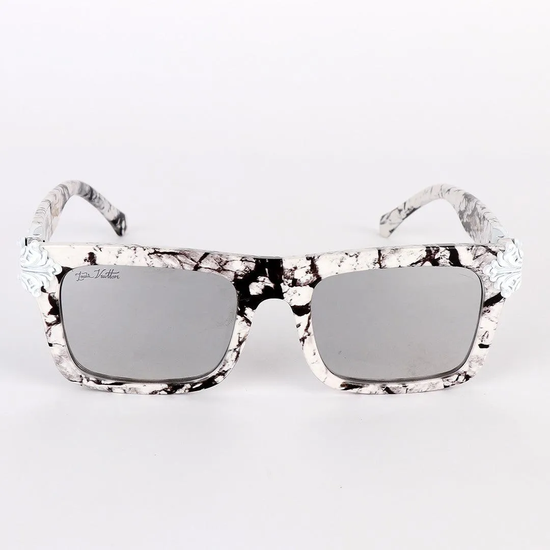 Louis Vuitton Classic Summer Square Black And White Sunglasses