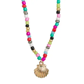 Mermaid Shell and Beads Necklace