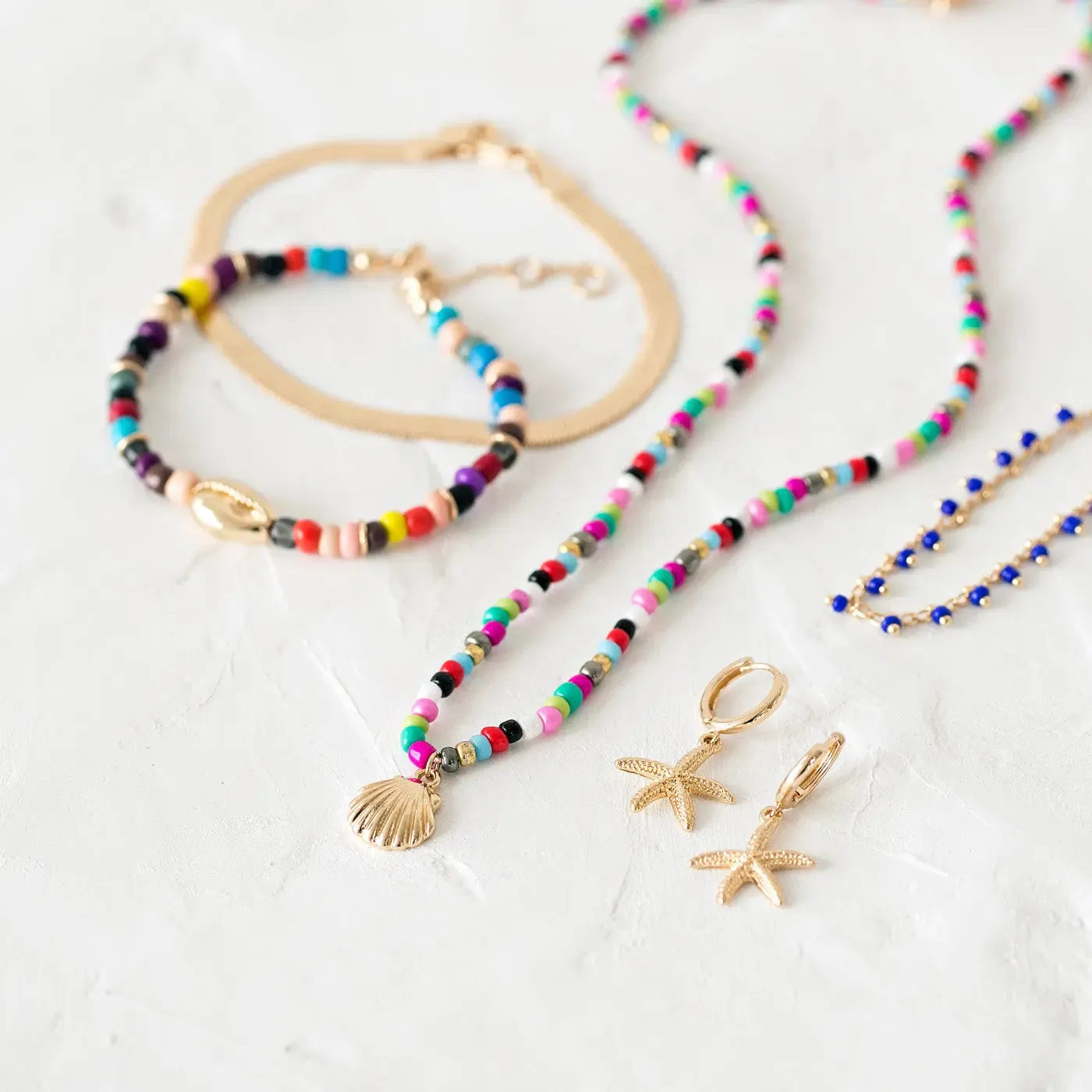 Mermaid Shell and Beads Necklace
