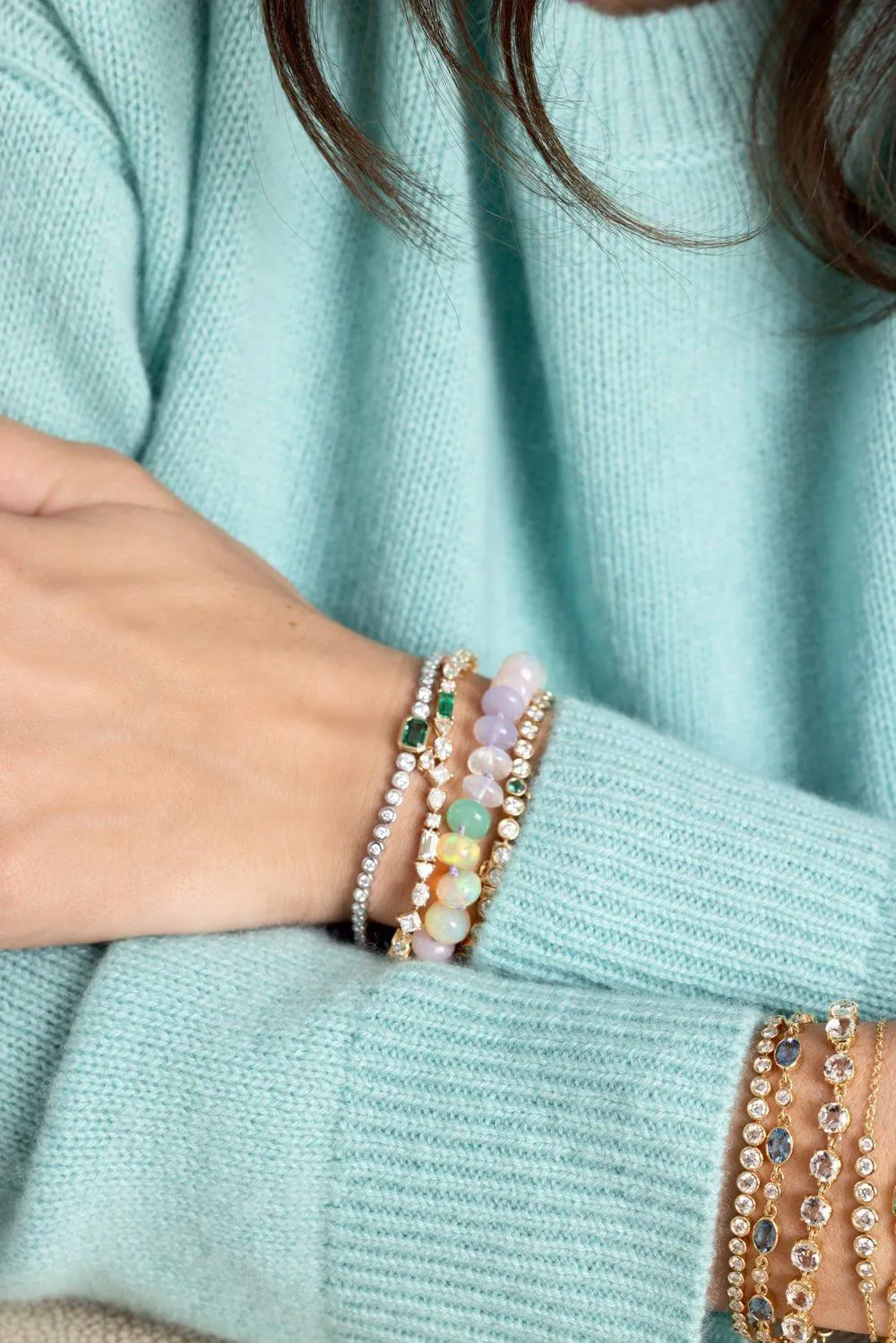 Midi Graduated Tennis Bracelet