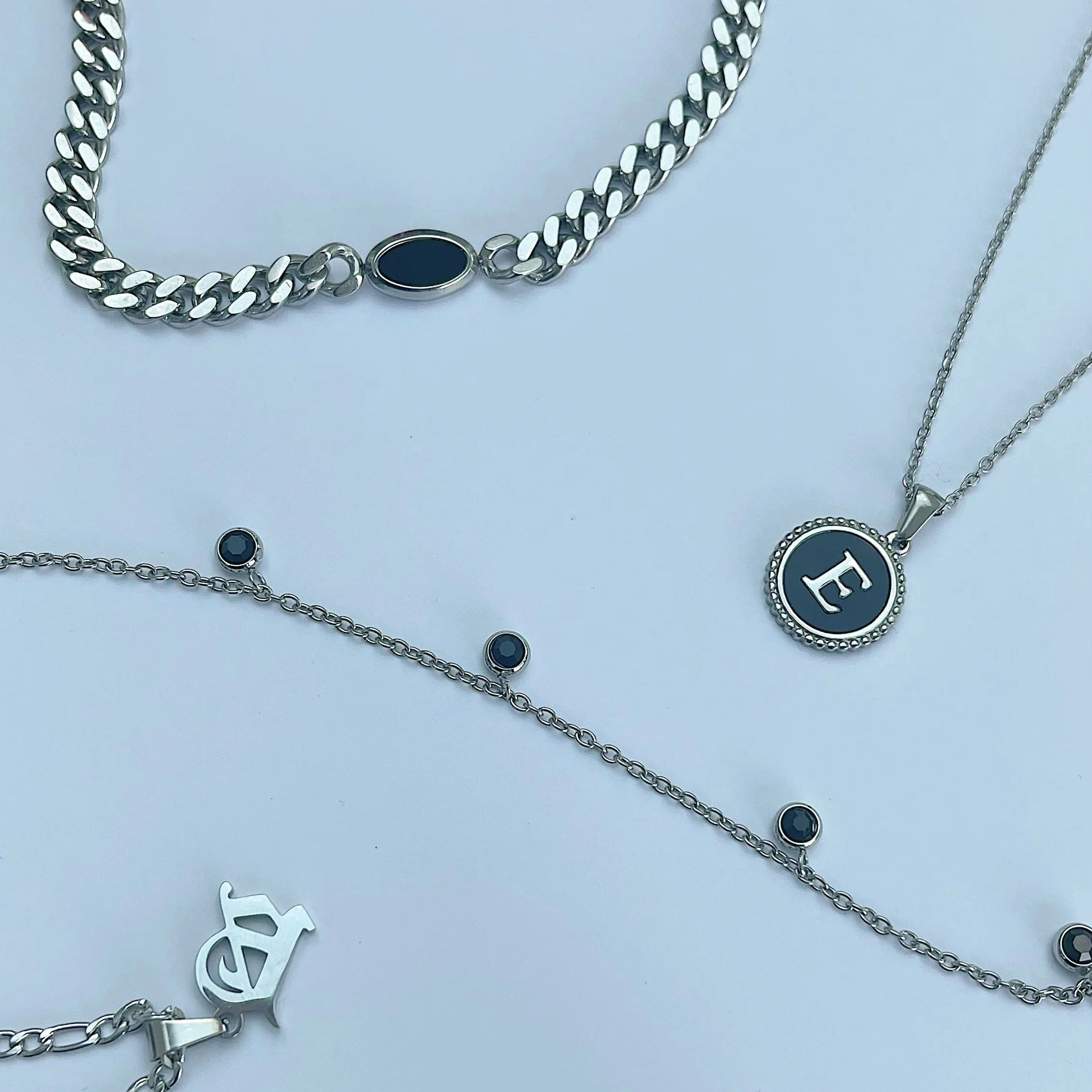 Noire Initial Necklace