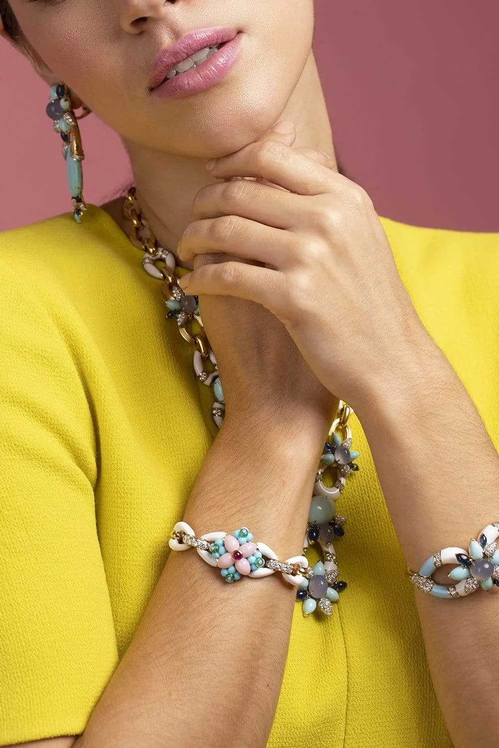 Pink Opal Asheville Bracelet