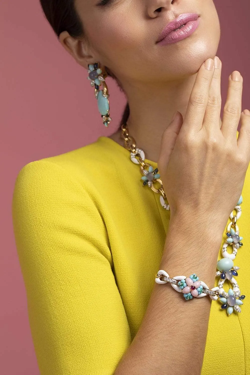 Pink Opal Asheville Bracelet