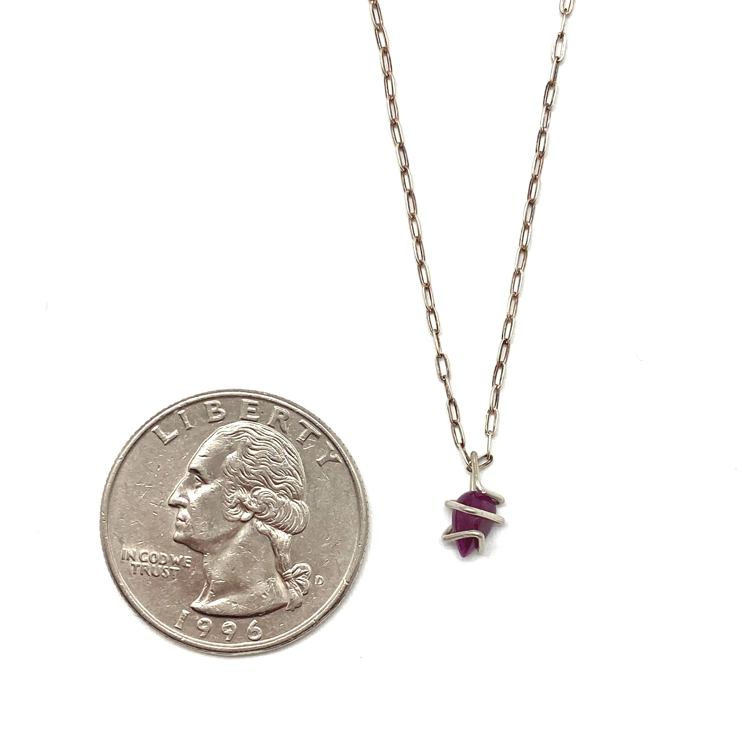 Ruby Pendant Necklace