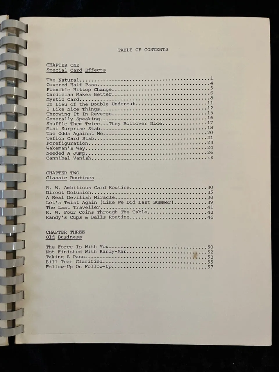 Special Effects - Randy Wakeman