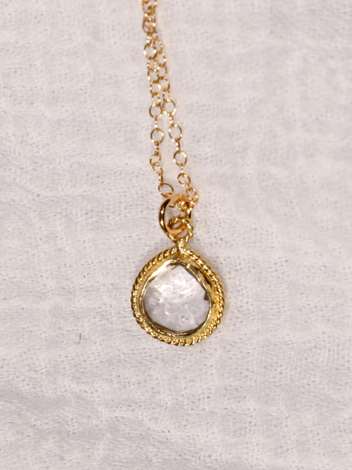 Susan Rifkin Gold Ornate Charm Necklace - Teardrop (Multiple Colors!)